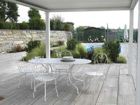 Tavolo da Giardino 160x90xh72 cm in Metallo New Old Bianco