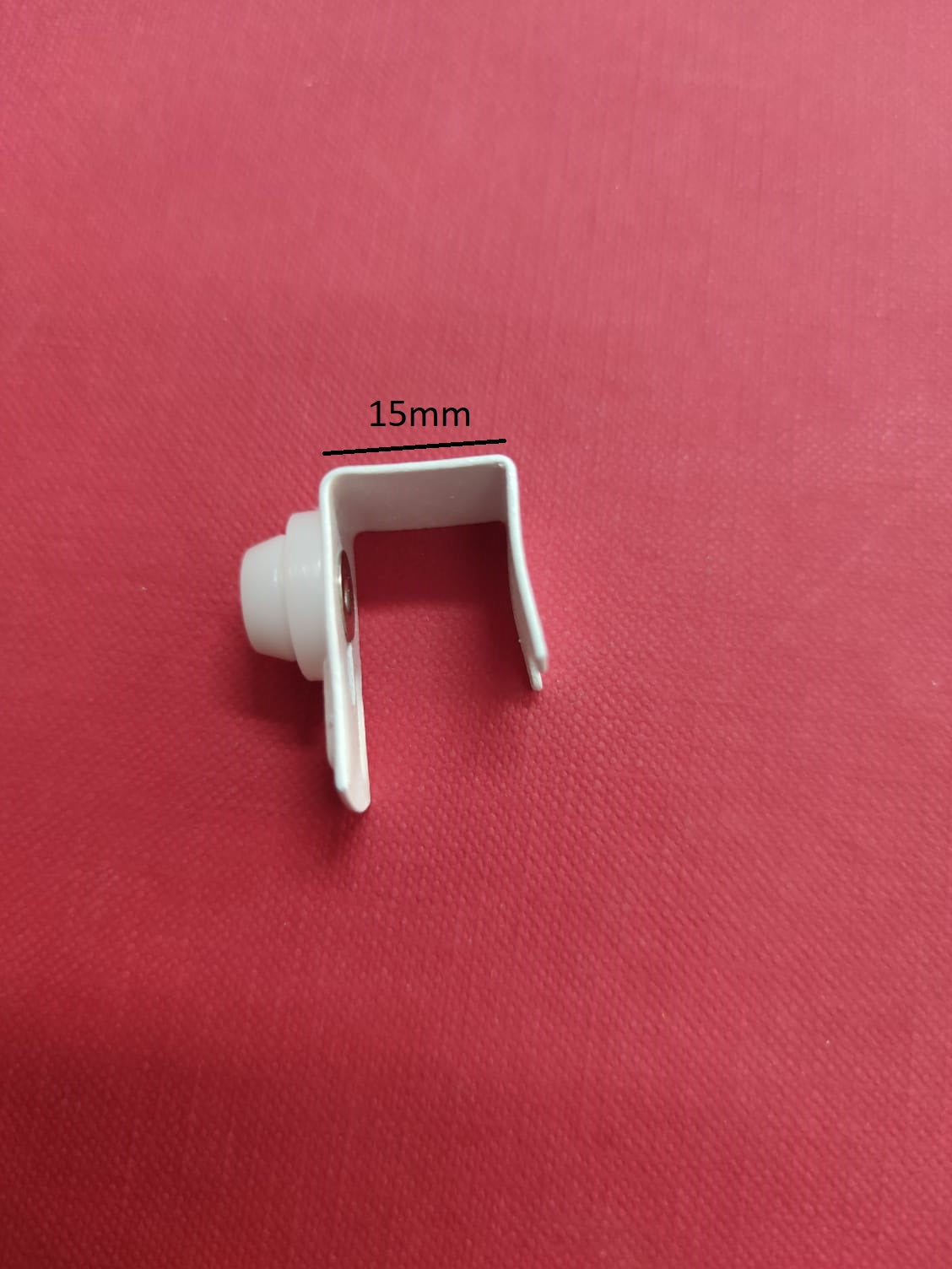 Supporto 15mm No Foro per Tende a Pacchetto, Bianco, Qualità Made in Italy