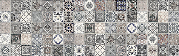 Adesivo Tecnico da Cucina Lavabile e Certificato Ignifugo Paraschizzi Azulejos Antichi 190x60