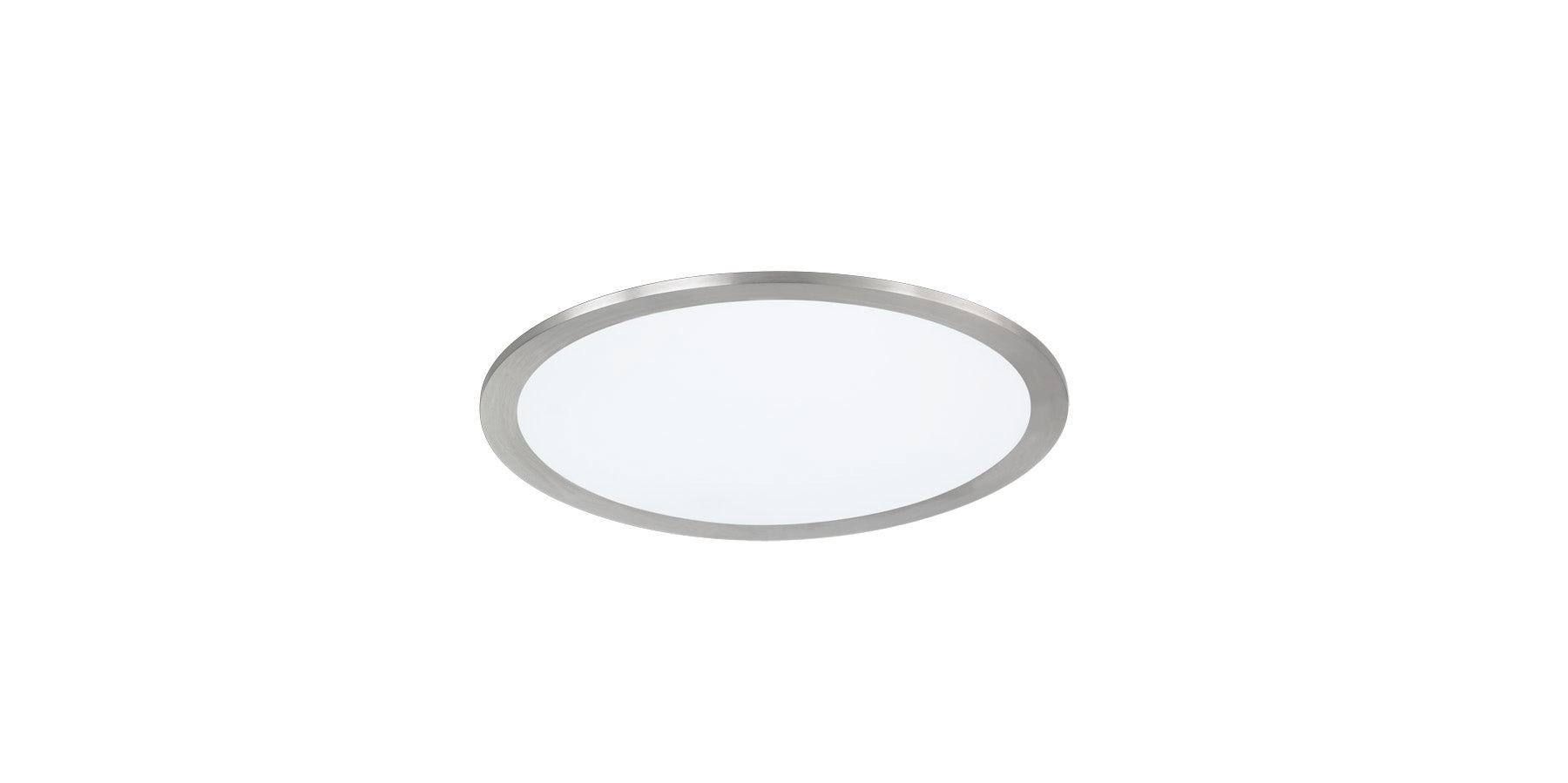 Plafoniera da Interno a LED in Metallo Nickel Opaco