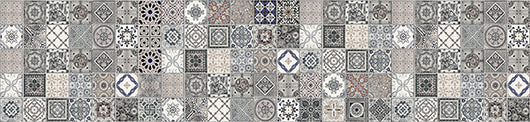 Adesivo Tecnico da Cucina Lavabile e Certificato Ignifugo Paraschizzi Azulejos Antichi 260x60