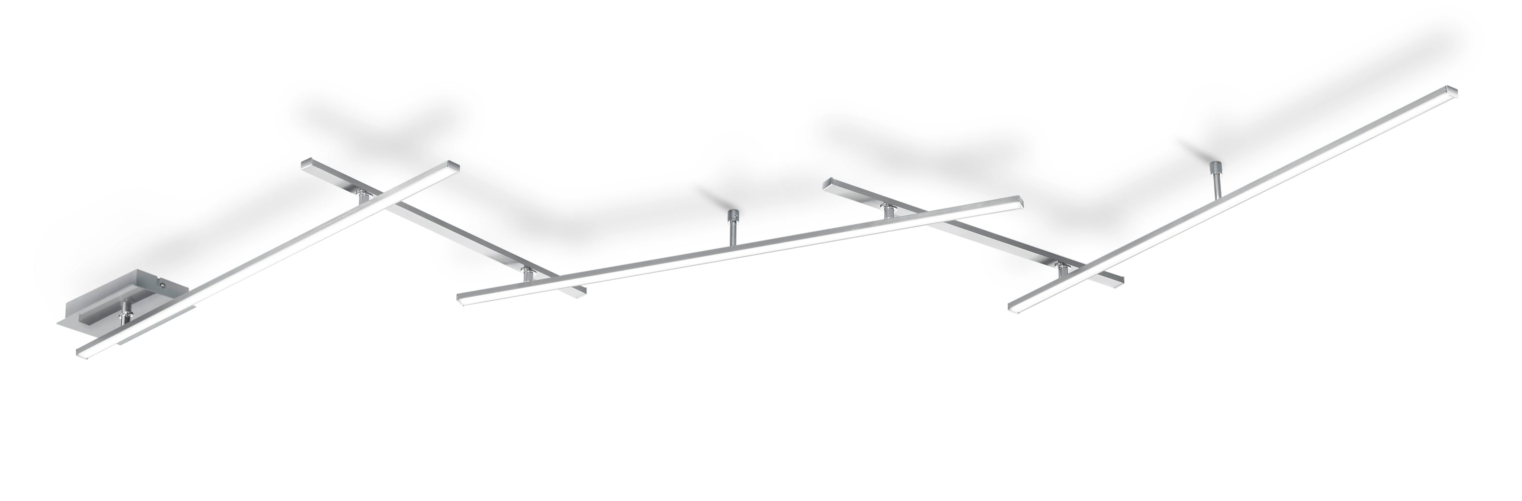 Plafoniera da Interno a LED in Metallo Nickel Opaco