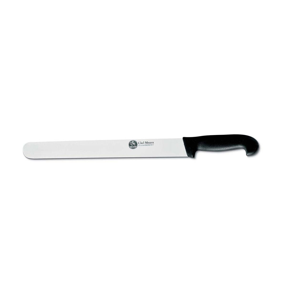 COLTELLO LARGO DA PROSCIUTTO IN ACCIAIO INOX MANICO ATOSSICO 30cm AUSONIA 067497