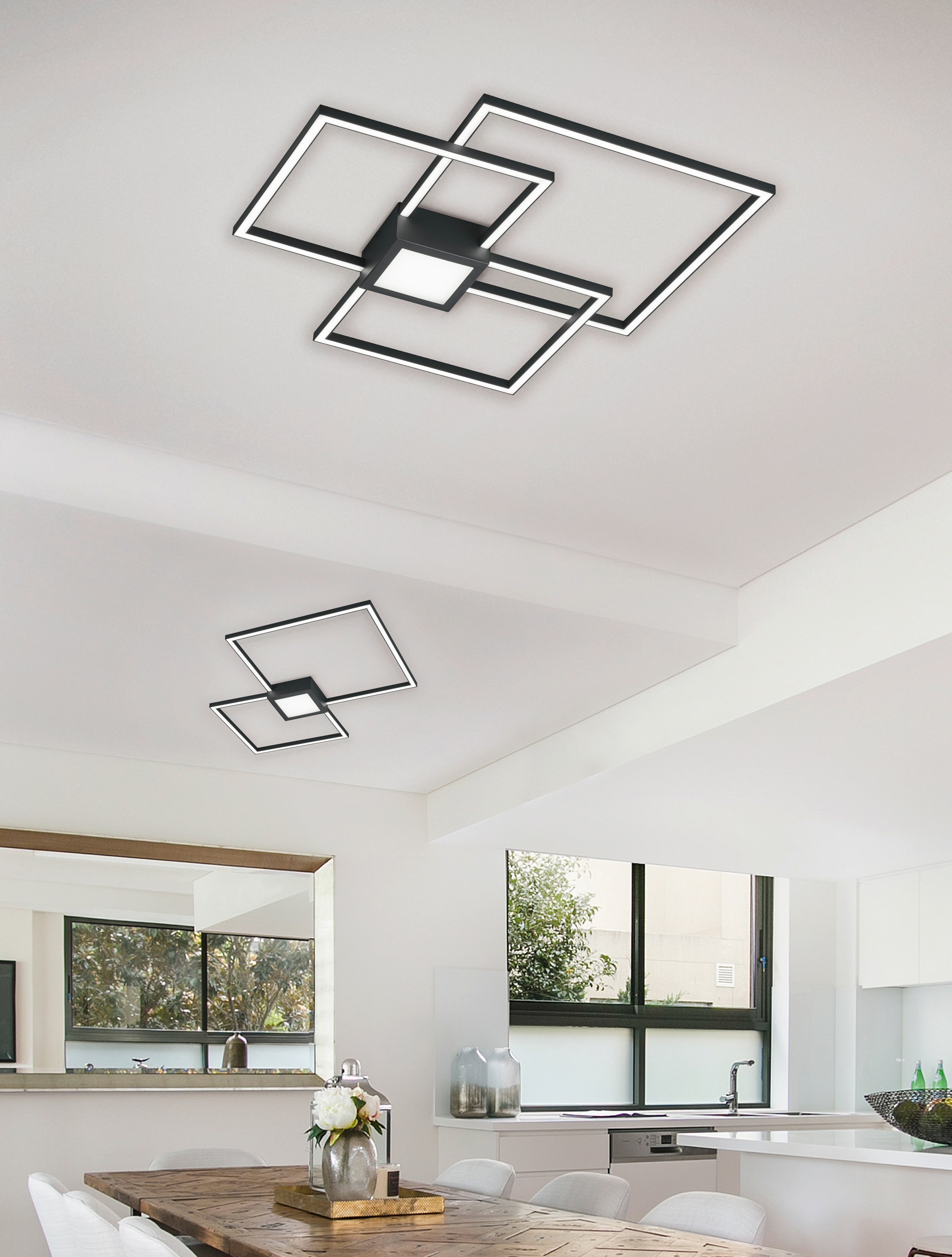 Plafoniera da Interno a LED in Metallo Antracite