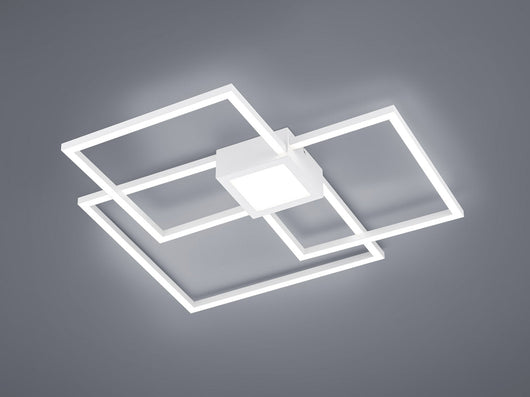 Plafoniera da Interno a LED SMD in Metallo Bianco Opaco