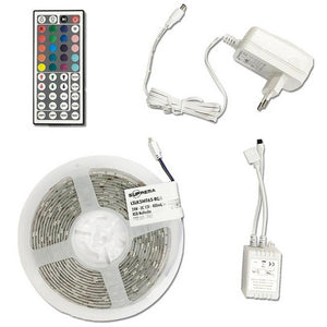 kit strip led rgb ml.5 ip65 60w telecomando cod:ferx.677409