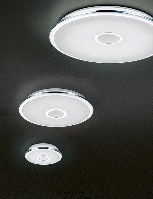 Plafoniera da Interno a LED in Plastica Cromo