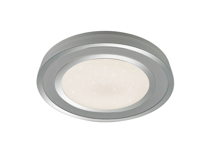 Plafoniera da Interno a LED in Plastica Cromo