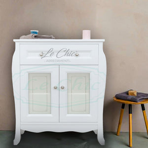 Colonna multiuso bianco opaco stile shabby