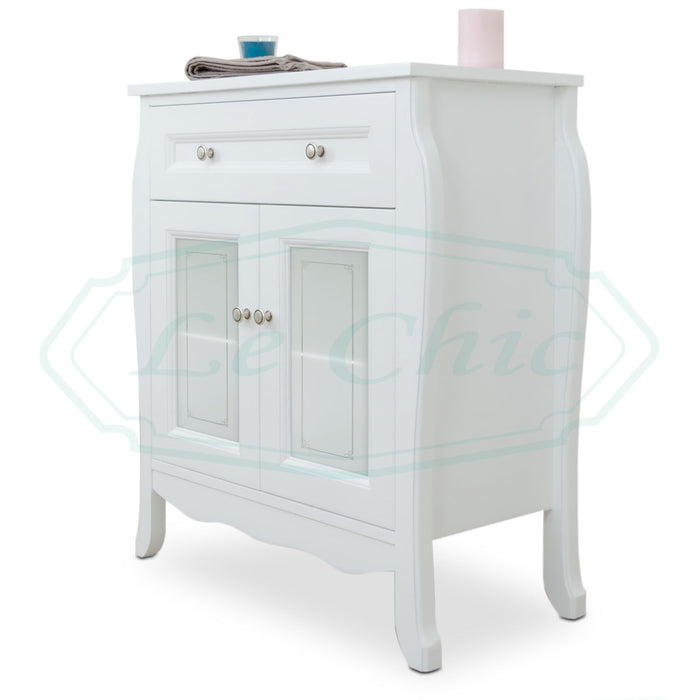 Colonna multiuso bianco opaco stile shabby