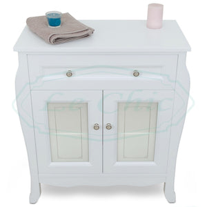 Colonna multiuso bianco opaco stile shabby