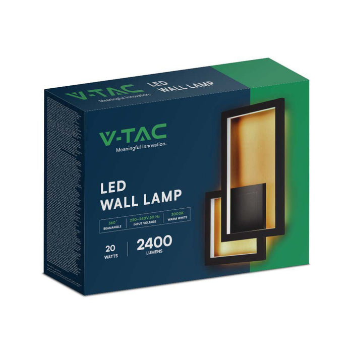 Lampada a parete a LED da 20 W Brama Black Body 3000K IP54