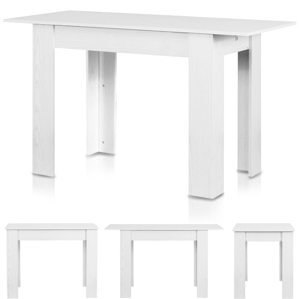 Tavolo Allungabile Cucina Sala Pranzo 110 a 150cm Bianco Frassinato Estensibile