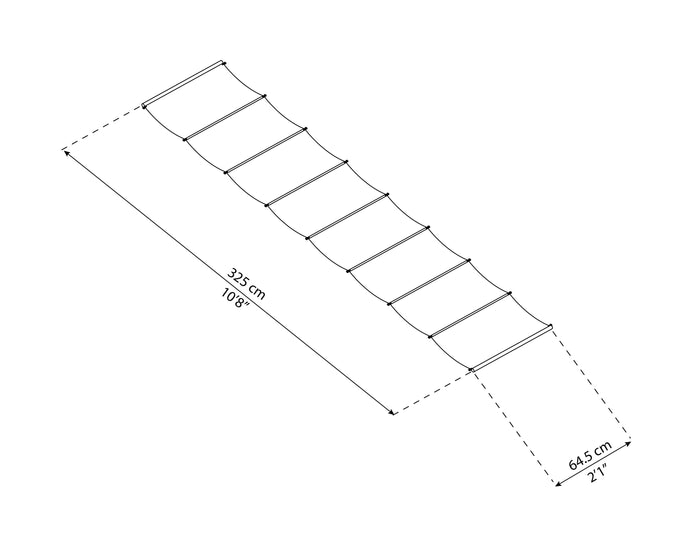 Tenda da Tetto Per la Pergola Stockholm 3.4X3.7 m Bianco