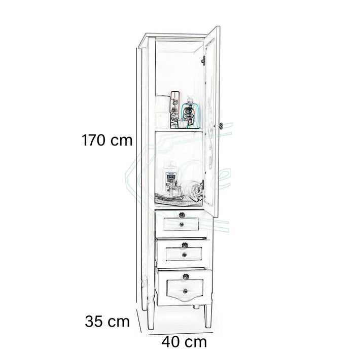 Colonna da bagno stile contemporaneo