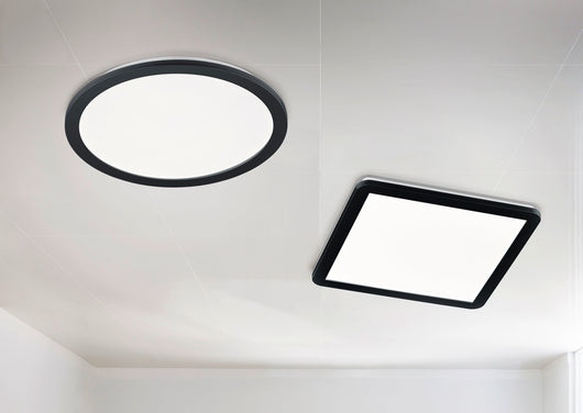 Plafoniera da Interno a led in Plastica Nero Opaco