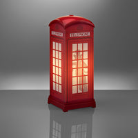 Lampada Da Tavolo Red Phone Box In Polilux Rosso Made In Italy