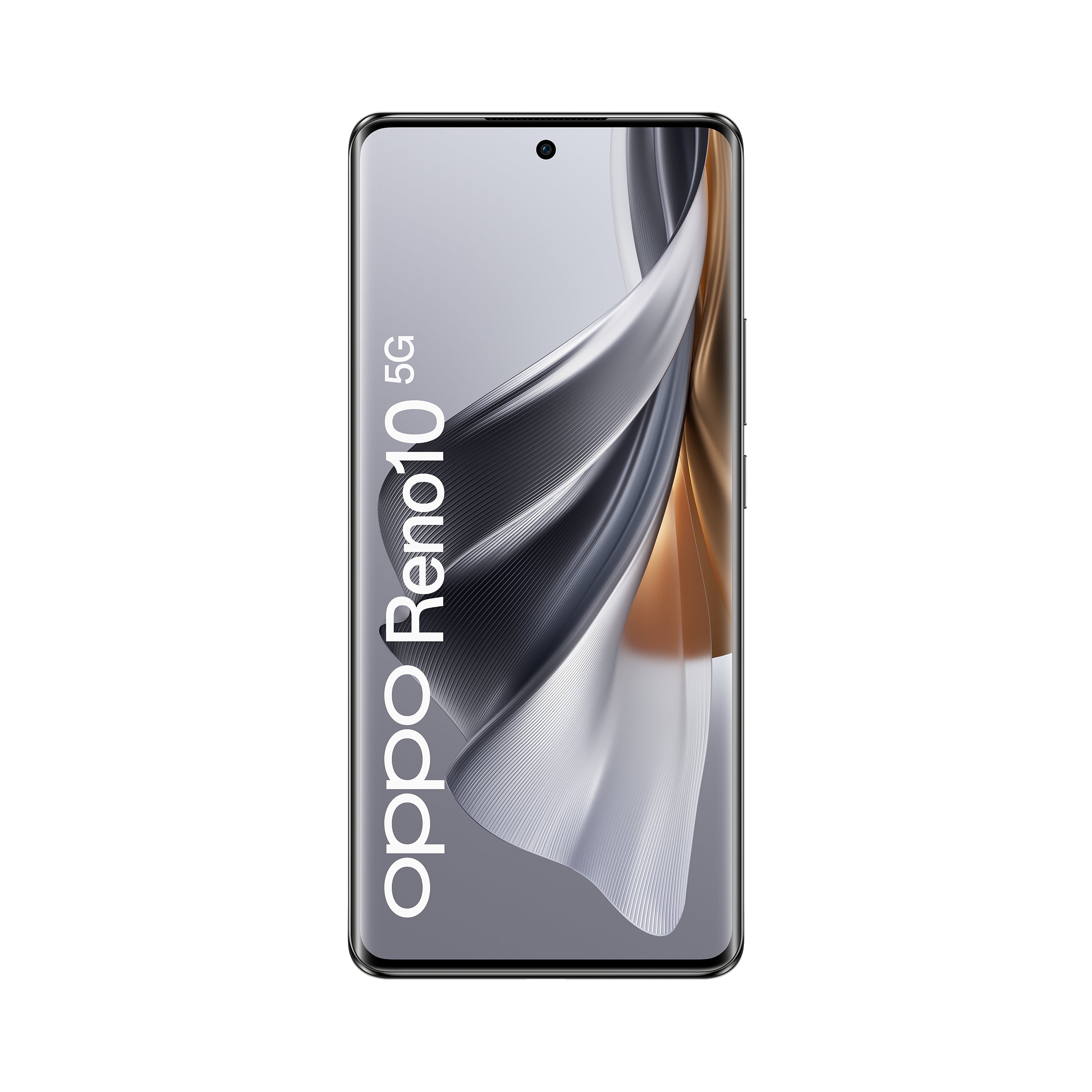 Oppo reno reno10 smartphone 5g, ai tripla fotocamera 64+32+8mp, selfie 32mp, display 6.7" 120hz amoled, 5000 mah, ram 8gb (esp. fino 16gb) + rom 256gb, [versione italia], colore silvery grey - RENO10SL