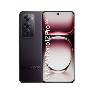 Oppo reno12 pro 5g ai smartphone, tripla fotocamera 50+50+8mp, selfie 50mp, display 6.7” 120hz amoled fhd+, 5000mah, ram 24 gb (12+12) + rom 512gb, [versione italia], nebula black - OPRENO12PRON