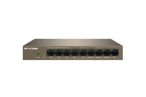 Ip-com 9 port cloud managed poe router / ap controller max 4 wan - M20-8G-POE