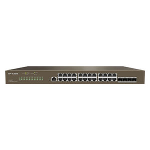 Switch ip-com g5328f 24p gigabit+4p sfp 1p console, l3 cloud managed