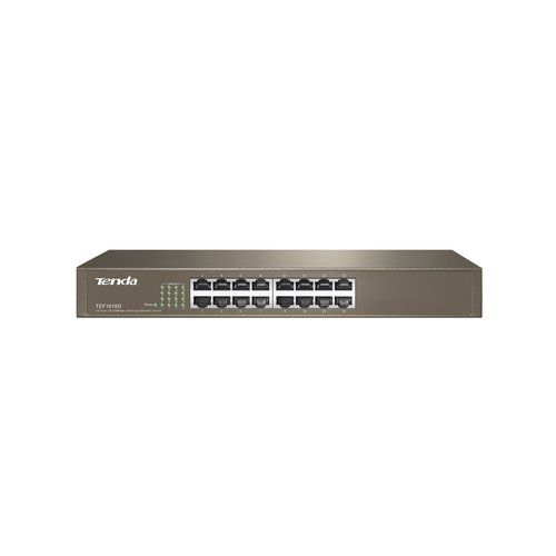 Tenda tef1016d switch di rete non gestito fast ethernet (10/100) grigio - TENTEF1016D