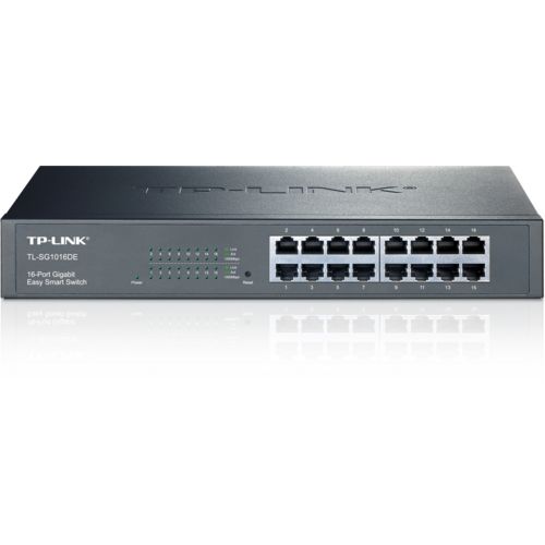 Tp-link tl-sg1016de gestito l2 gigabit ethernet (10/100/1000) 1u nero