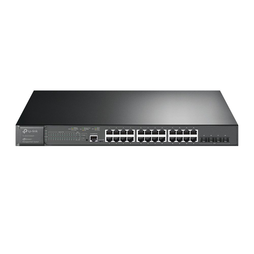 Tp-link omada sg3428xmp switch di rete gestito l2+ gigabit ethernet (10/100/1000) supporto power over ethernet (poe) 1u nero - TL-SG3428XMP