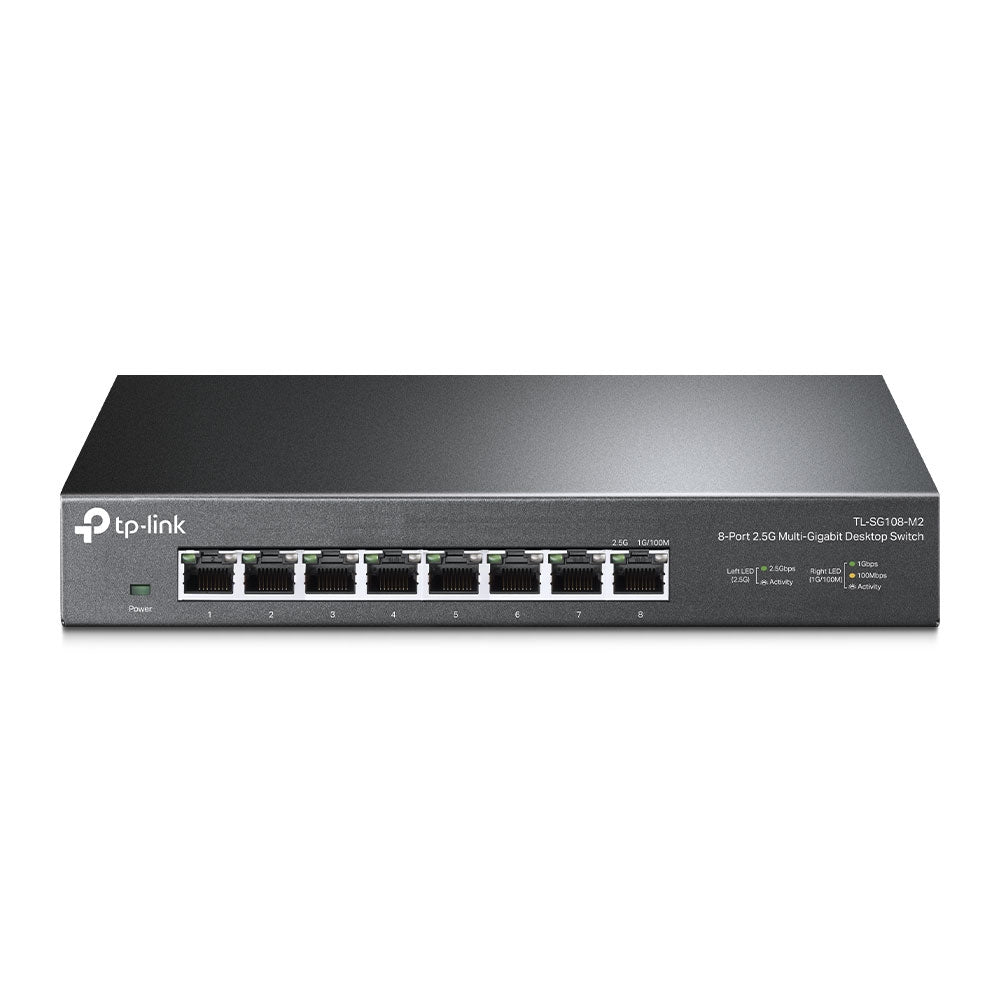 Tp-link tl-sg108-m2 switch di rete non gestito 2.5g ethernet (100/1000/2500) nero