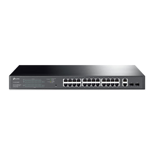 Tp-link tl-sg1428pe switch di rete gestito l2 gigabit ethernet (10/100/1000) supporto power over ethernet (poe) 1u nero