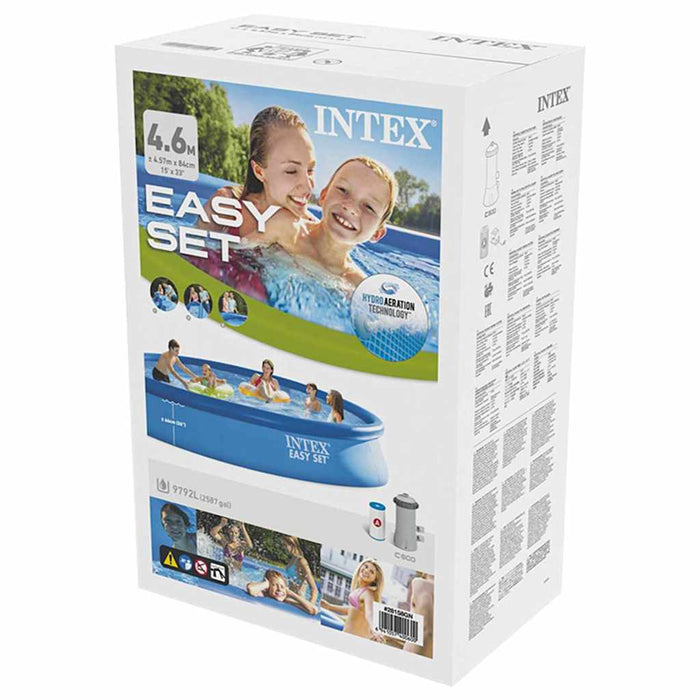 INTEX Piscina Easy Set con Sistema di Filtro 457x84 cm 92514