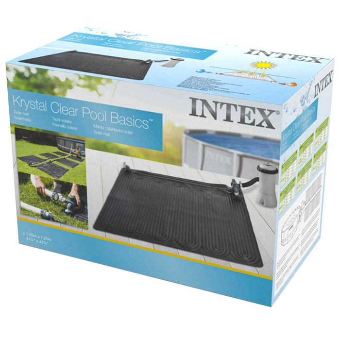 INTEX Tappetino Solare Termico in PVC 1,2x1,2 m Nero 28685 91056