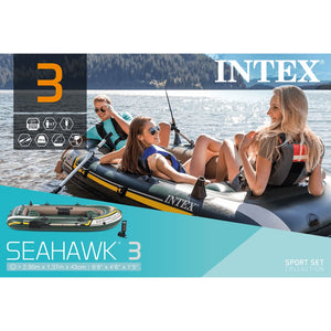 INTEX Set Gommone Gonfiabile Seahawk 3 295x137x43 cm 68380NP 91549