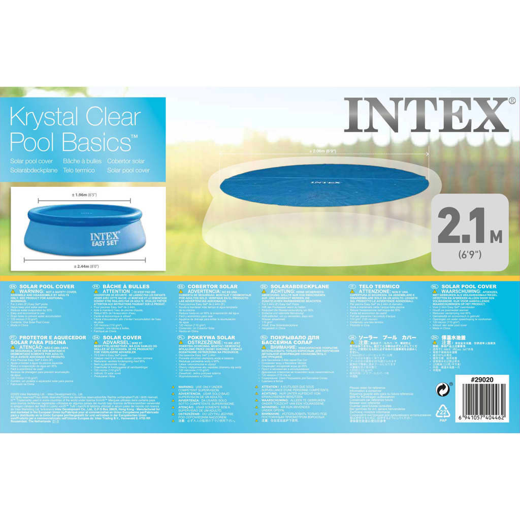 INTEX Copertura Solare per Piscina Circolare 244 cm 92027