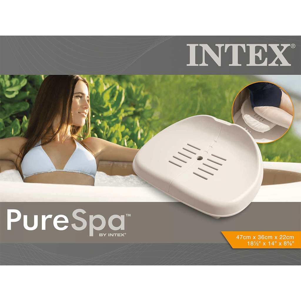 INTEX Sedile per Vasca Idromassaggio PureSpa 47x36x22 cm 92555