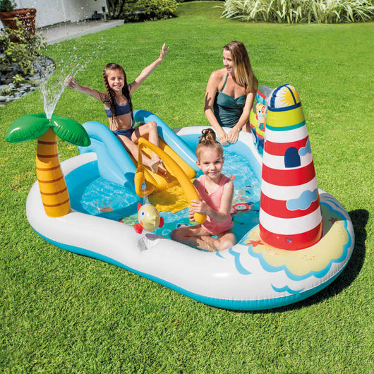 INTEX Piscina per Bambini Fishing Fun 218x188x99 cm 92537