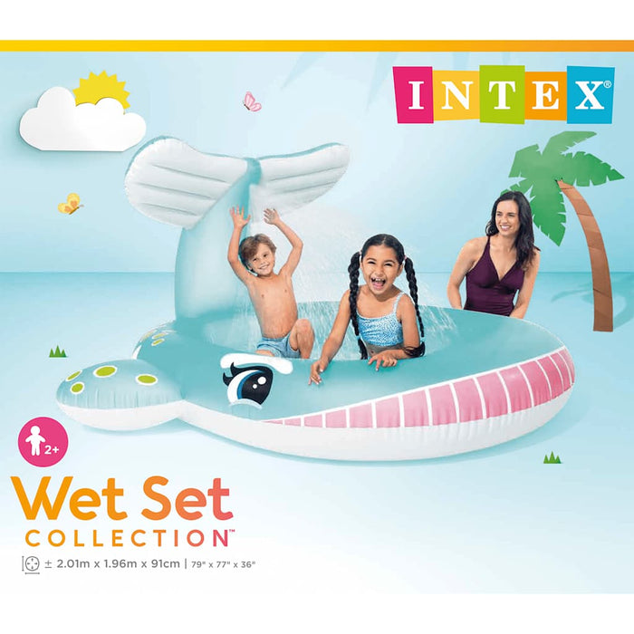 INTEX Piscina per Bambini Balena con Spruzzo 201x196x91 cm 92532