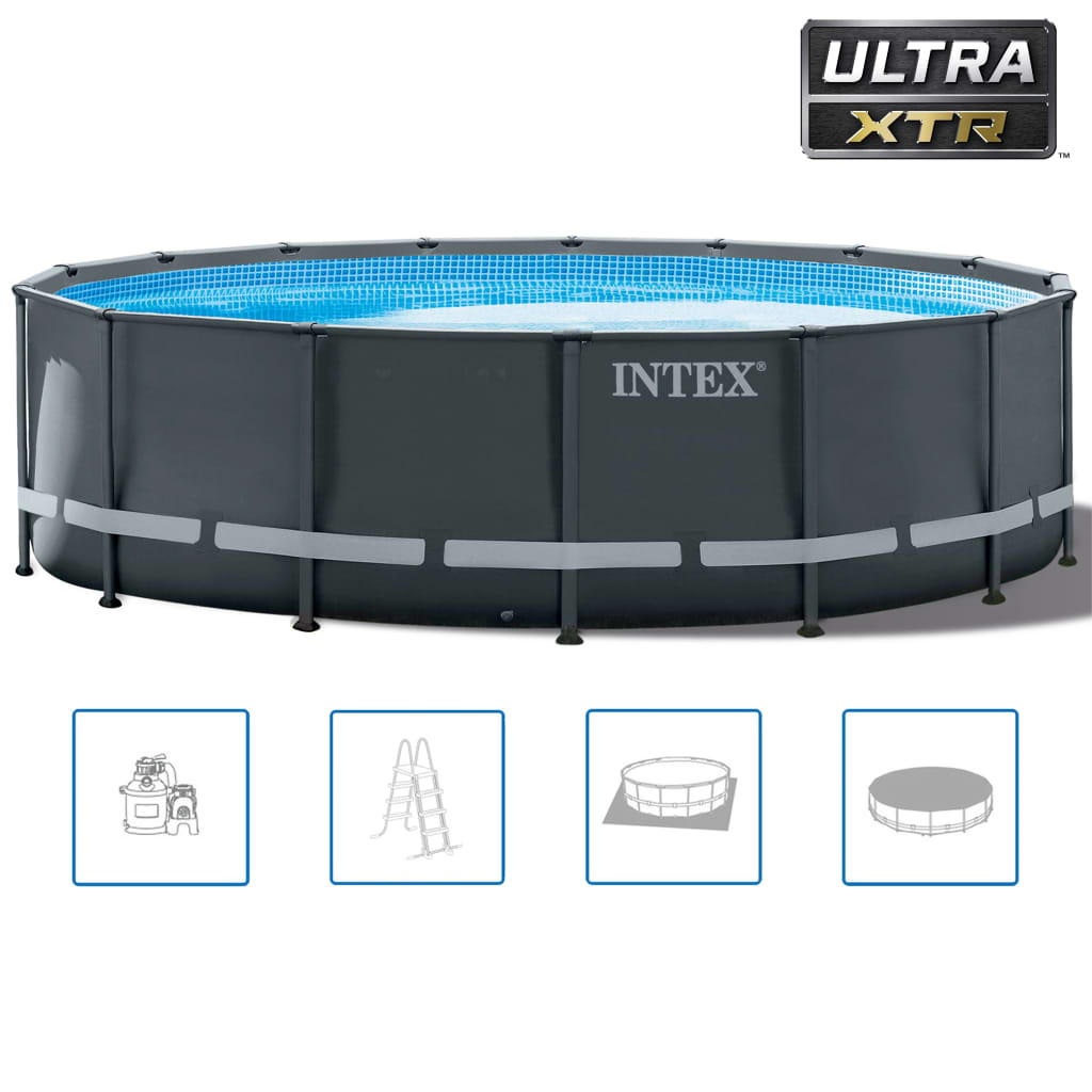 INTEX Ultra XTR Frame Set Piscina Rotondo 488x122 cm 26326GN 91493