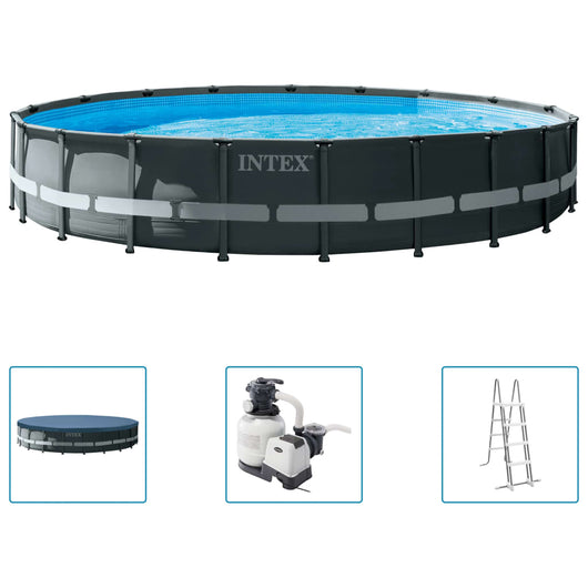 INTEX Set Piscina Rotonda Ultra XTR Frame 610x122 cm 92523