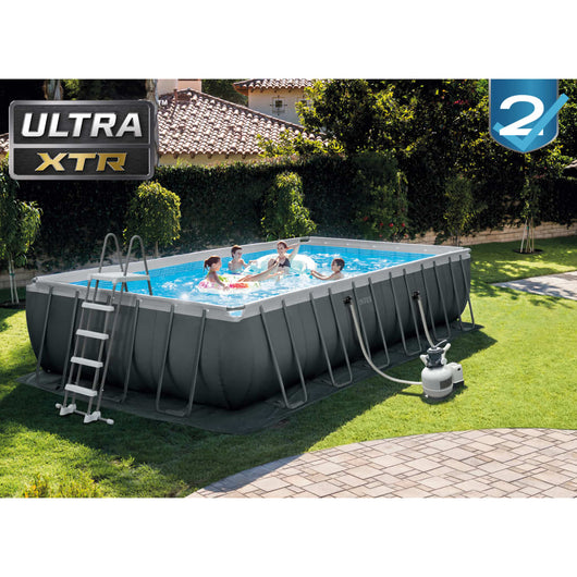 INTEX Set Piscina Ultra XTR Frame Rettangolare 732x366x132 cm 92019