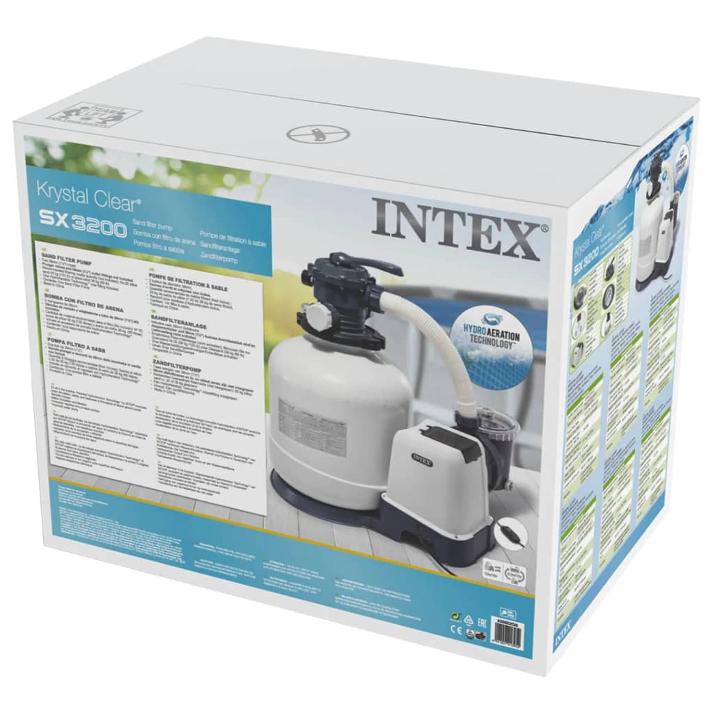 INTEX Pompa con Filtro a Sabbia Krystal Clear 26652GS 12 mÂ³/h cod 8695