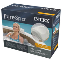 INTEX Poggiatesta Premium PureSpa Bianco 28x23x17 cm in Schiuma 92552