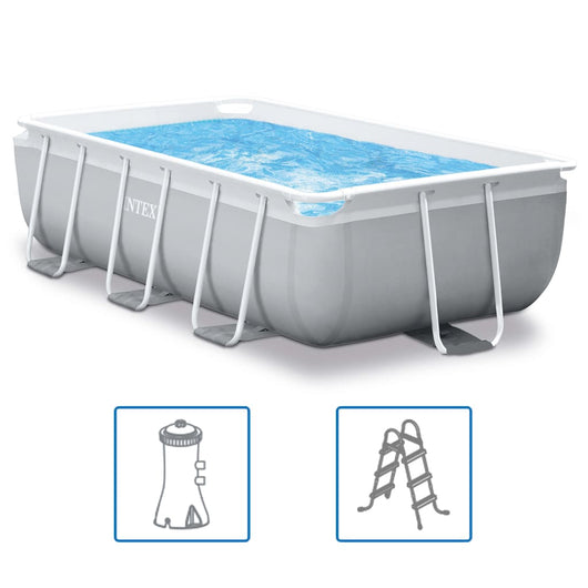 INTEX Set Piscina Prism Frame Rettangolare 300x175x80 cm cod 8762