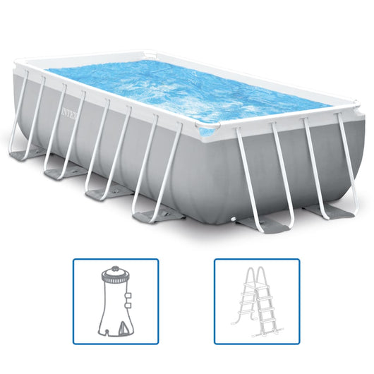 INTEX Set Piscina Prism Frame Rettangolare 400x200x100 cm cod 8747