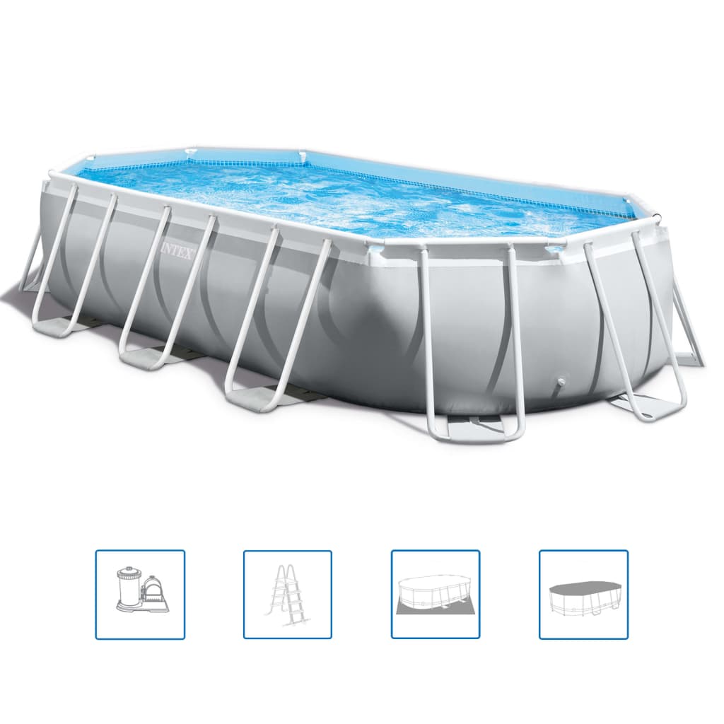 INTEX Prism Frame Set Piscina Ovale 503x274x122 cm 26796GN 91491