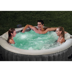 INTEX Vasca da da Spa PureSpa Greywood DELUXE 196 cm 92550