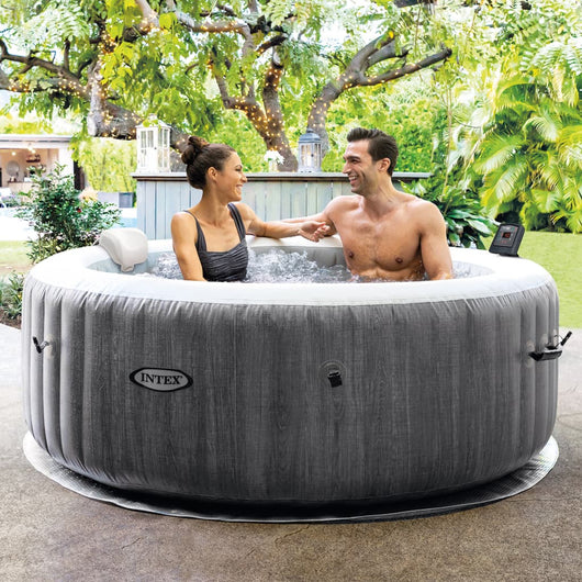 INTEX Vasca da da Spa PureSpa Greywood DELUXE 196 cm 92550