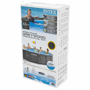 INTEX Set Piscina Greywood Prism Frame Premium 457x122 cm cod 8773