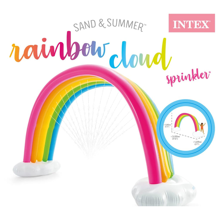 INTEX Spruzzatore Gonfiabile Arcobaleno Multicolore 300x109x180 cm 92540