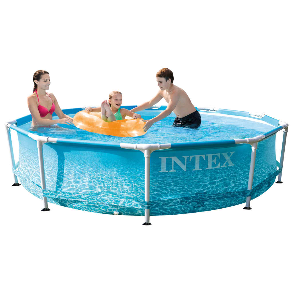 INTEX Piscina Beachside con Telaio in Metallo 305x76 cm 92515